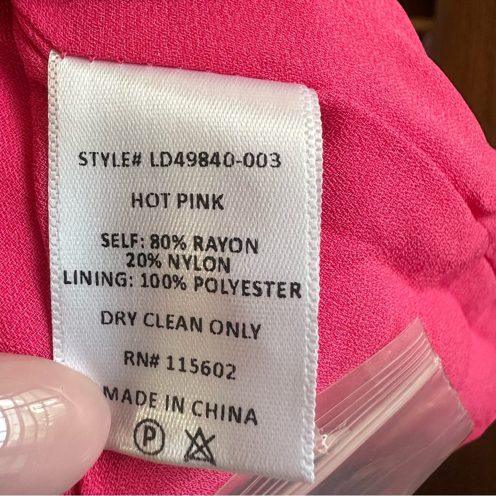 Lush Hot Pink Smocked Maxi Dress NWT - Picture 9 of 10